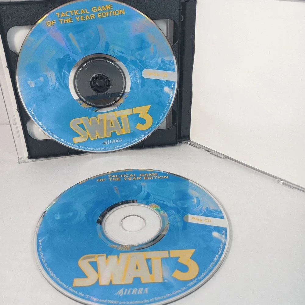 Lot of 5 PC Games Swat3 Serious Sam Die Hard Marine Black Hawk Down